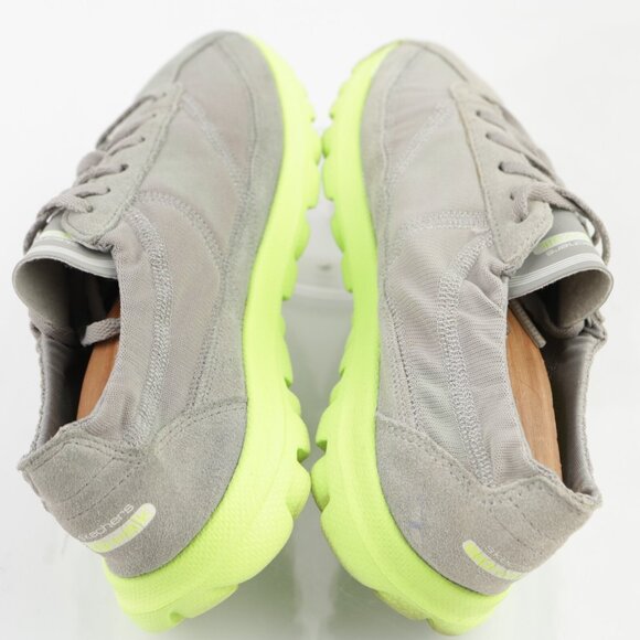 Skechers Womens Go Walk Running Shoe Size 6  Gray Neon Yellow Sneaker Trainers - Picture 7 of 12